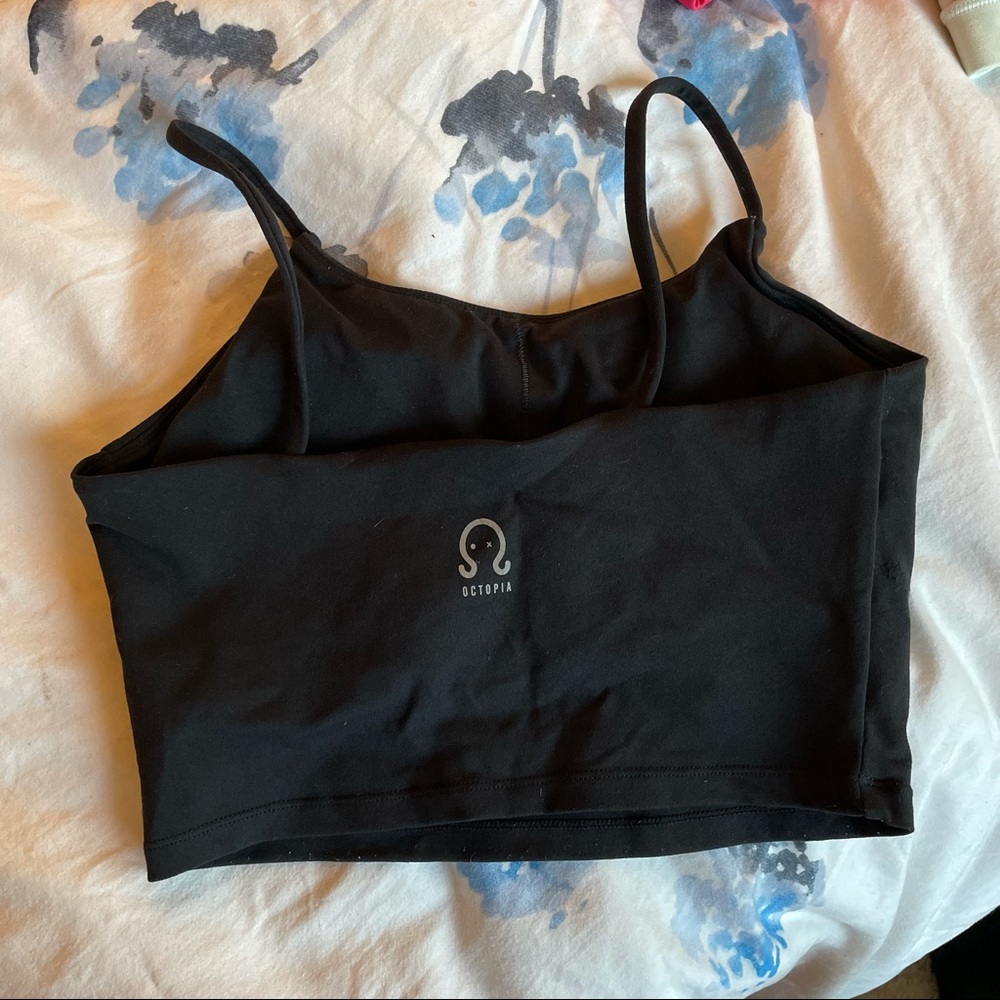 Octopia Crop Top with Built in Bra